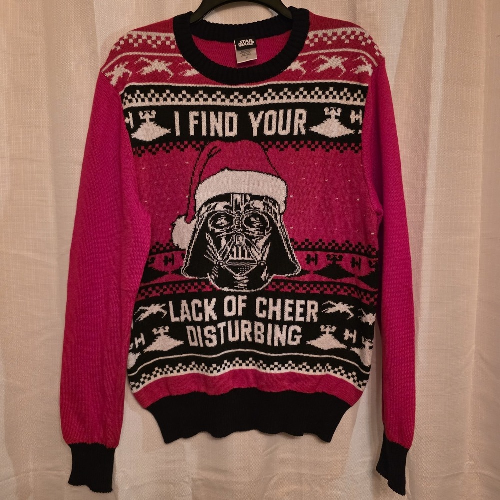 Darth Vader Star Wars Ugly Christmas Sweater M Joke Funny Holidays Cheer